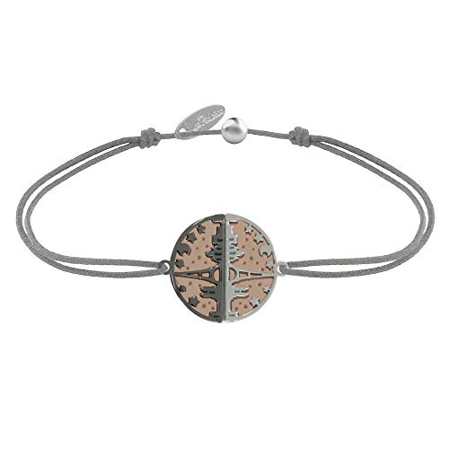 LES POULETTES BIJOUX - Armband Link 925 Silber Rosa Vergoldet Ruthenium Medaille Paris - Grau LES POULETTES BIJOUX - Armband Link 925 Silber Rosa Vergoldet Ruthenium Medaille Paris - Grau von LES POULETTES BIJOUX