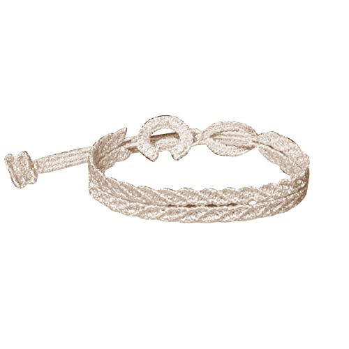 LES POULETTES BIJOUX - Cruciani Mann Armband Spitze Wohlstand Beige Farbe von LES POULETTES BIJOUX