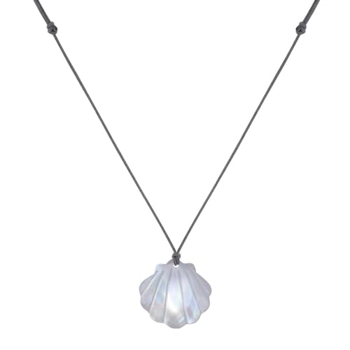 LES POULETTES BIJOUX - Halskette Gliedern Perlmutt Jakobsmuschelschale - Grau LES POULETTES BIJOUX - Halskette Gliedern Perlmutt Jakobsmuschelschale - Grau von LES POULETTES BIJOUX