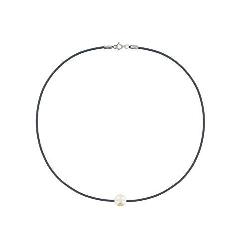 LES POULETTES BIJOUX - Halskette Weiß Perle 8-9 mm - Classics - Blau Navy LES POULETTES BIJOUX - Halskette Weiß Perle 8-9 mm - Classics - Blau Navy von LES POULETTES BIJOUX