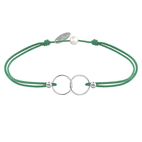 LES POULETTES BIJOUX - Silber 925 Armband Ringe Du und Ich - Classics - Grün LES POULETTES BIJOUX - Silber 925 Armband Ringe Du und Ich - Classics - Grün von LES POULETTES BIJOUX