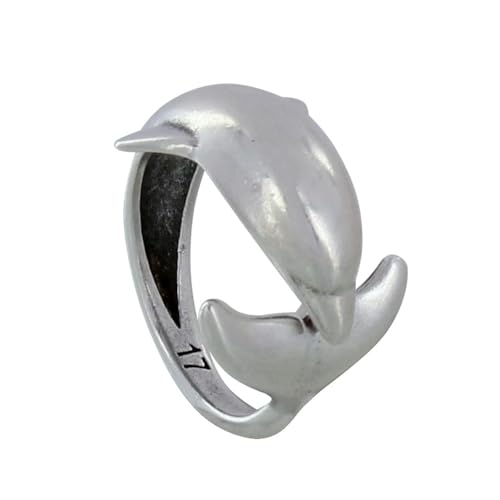 LES POULETTES BIJOUX - Silber Metall Ring Delfins - grobe 50 (15.9) von LES POULETTES BIJOUX
