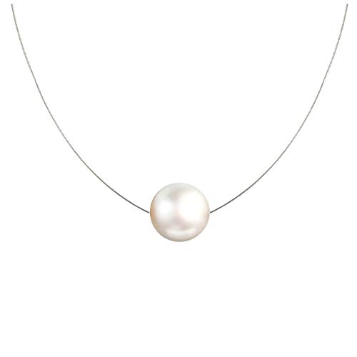 LES POULETTES BIJOUX - Silber 925 Perlenkette Solitär von Poulettes 11mm - Classics - Weib von LES POULETTES BIJOUX