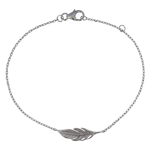 LES POULETTES BIJOUX - Silber 925 Rhodium Armband Kleine Feder LES POULETTES BIJOUX - Silber 925 Rhodium Armband Kleine Feder von LES POULETTES BIJOUX