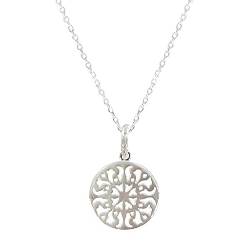 LES POULETTES BIJOUX - Sterling Silber 925 Halskette Runde Arabeske - Taille 38 cm LES POULETTES BIJOUX - Sterling Silber 925 Halskette Runde Arabeske - Taille 38 cm von LES POULETTES BIJOUX