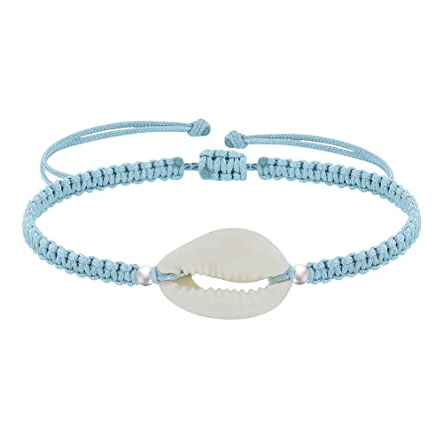 LES POULETTES BIJOUX - Sterling Silber 925 Armband Kauri Geflecht Link - Blauer Himmel LES POULETTES BIJOUX - Sterling Silber 925 Armband Kauri Geflecht Link - Blauer Himmel von LES POULETTES BIJOUX