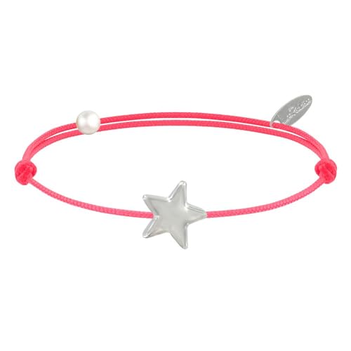 LES POULETTES BIJOUX - Sterling Silber 925 Armband Link Stern - Classics - Neon Rot von LES POULETTES BIJOUX