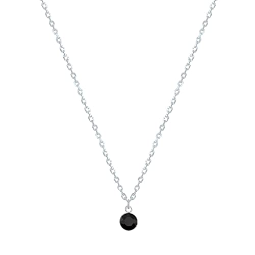 LES POULETTES BIJOUX - Sterling Silber 925 Kette Halskette und Strass - Schwarz LES POULETTES BIJOUX - Sterling Silber 925 Kette Halskette und Strass - Schwarz von LES POULETTES BIJOUX