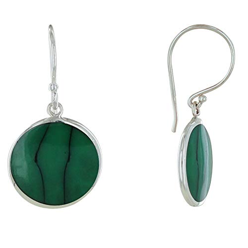LES POULETTES BIJOUX - Sterling Silber 925 Ohrringe Türkis Scheibe von LES POULETTES BIJOUX