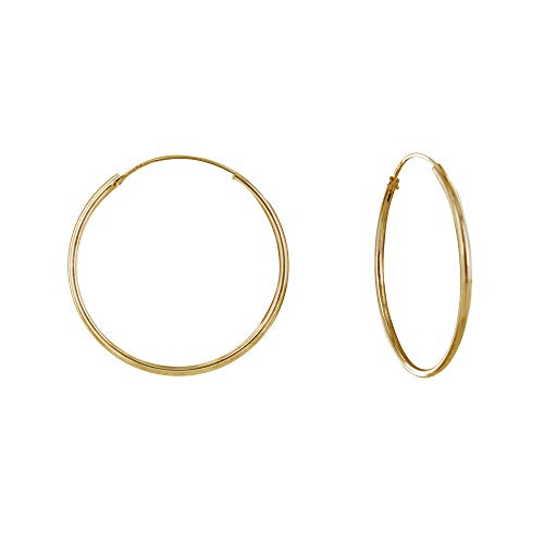 LES POULETTES BIJOUX - Vergoldet Ohrringe Dünne Kreolische 2cm von LES POULETTES BIJOUX