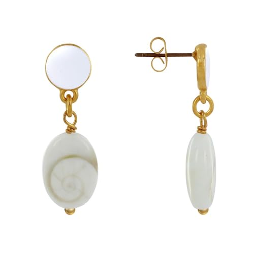 LES POULETTES BIJOUX - Vergoldetem Messing Ohrringe Farbigen Kreis und Auge der Heiligen Lucia - Weib LES POULETTES BIJOUX - Vergoldetem Messing Ohrringe Farbigen Kreis und Auge der Heiligen Lucia - Weib von LES POULETTES BIJOUX