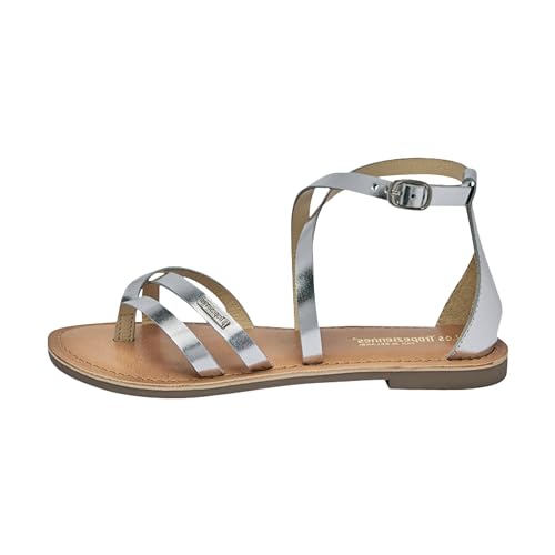 Les Tropeziennes Damen Daroz Sandale, Silber, 37 EU Les Tropeziennes Damen Daroz Sandale, Silber, 37 EU von Les Tropeziennes