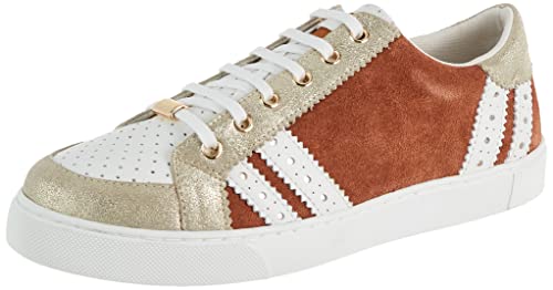 LES TROPEZIENNES PAR M. BELARBI Damen Suzanne Sneaker, Terrakotta oder, 38.5 EU von Les Tropeziennes