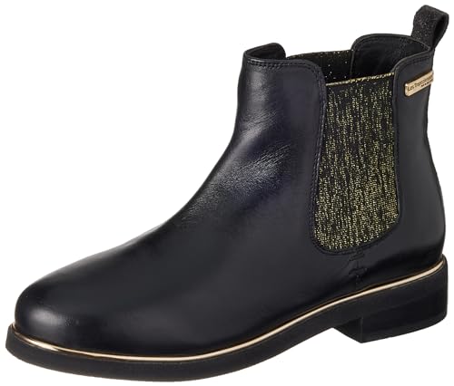 LES TROPEZIENNES PAR M.BELARBI Damen Micky Mode-Stiefel, Schwarz/Gold, 36 EU von Les Tropeziennes