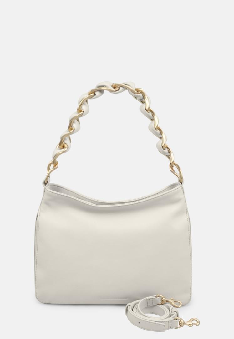 LES VISIONNAIRES - Handtasche Mit Reißversc Anna, Chain Off White Offwhite von LES VISIONNAIRES