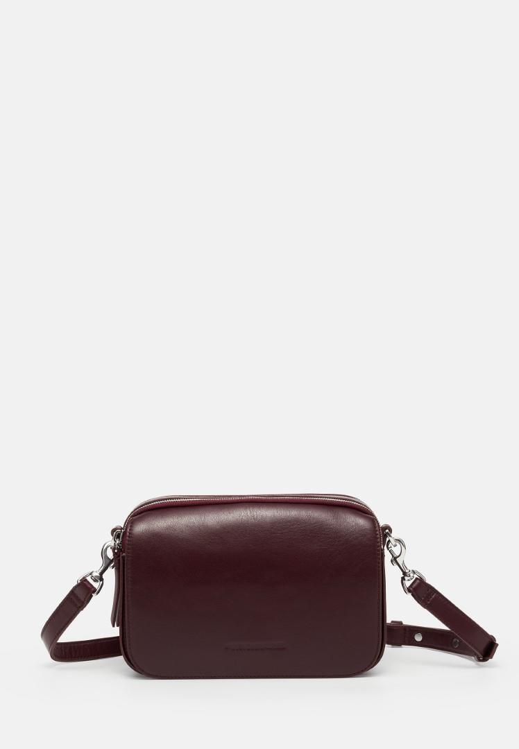 LES VISIONNAIRES - Handtasche Mit Reißversc Emily Essential Silky Aubergine Bordo von LES VISIONNAIRES