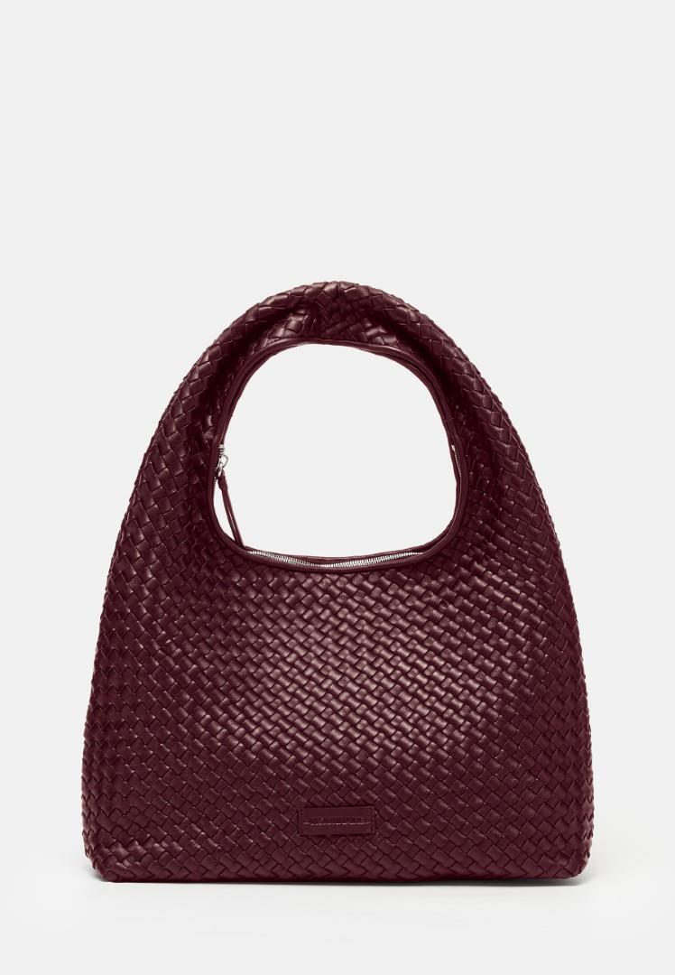 LES VISIONNAIRES - Handtasche Mit Reißversc Jade Weave Silky Aubergine Bordo von LES VISIONNAIRES