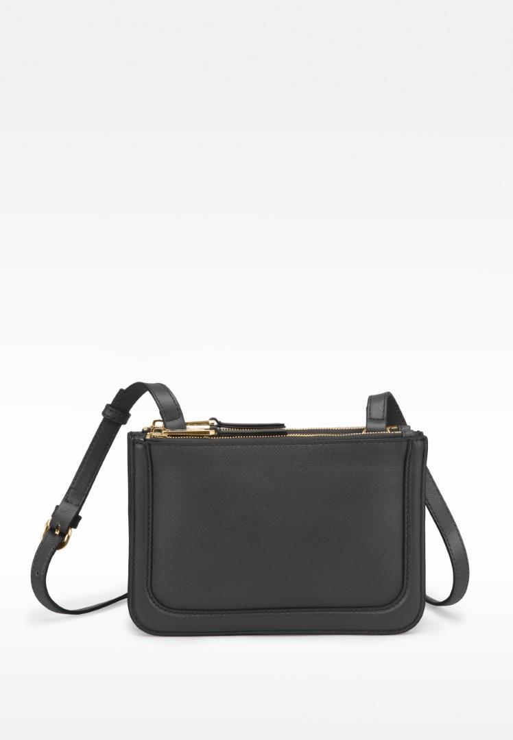 LES VISIONNAIRES - Handtasche Mit Reißversc Ninon, Structure Black Schwarz von LES VISIONNAIRES