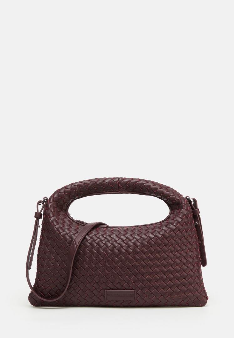 LES VISIONNAIRES - Handtasche Mit Reißversc Sadie Weave Silky Aubergine Bordo von LES VISIONNAIRES
