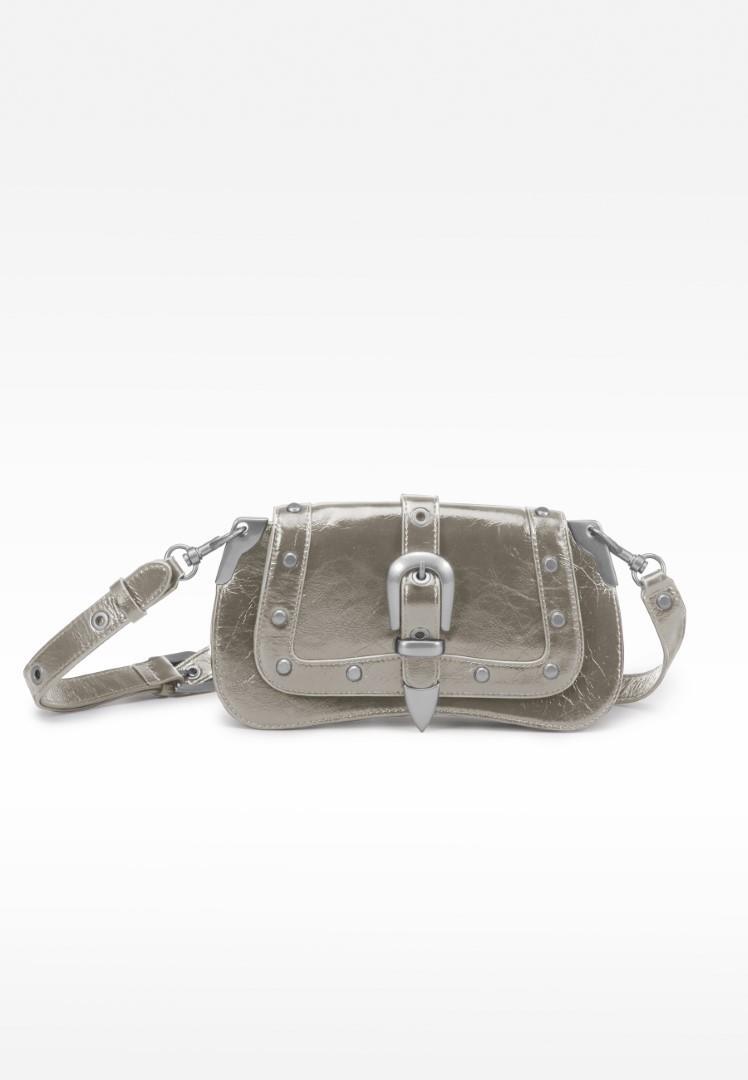 LES VISIONNAIRES - Handtasche Mit Überschla Luna, Rebel Grey Grau von LES VISIONNAIRES