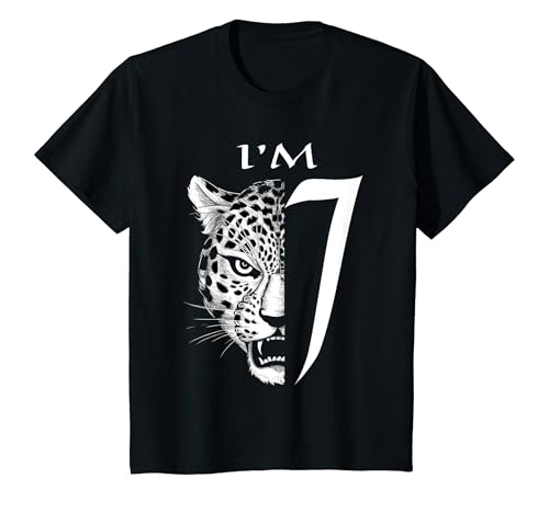 Kinder Ich bin sieben alte Tiger Alter 7. Geburtstag 7 lustige Tiger T-Shirt von LESEEVO, Birthday Kids design