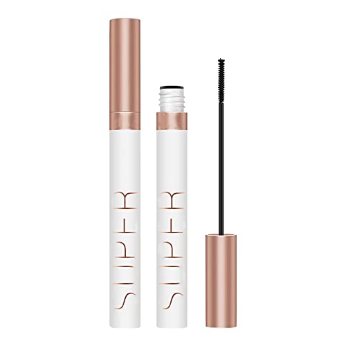 4D Mascara für feine kurze Wimpern, wasserdichte extra lange Wimpern, voluminöse Wimpern, langanhaltend, wischfest, Schwarz (0.1 fl. Oz) von LESITI