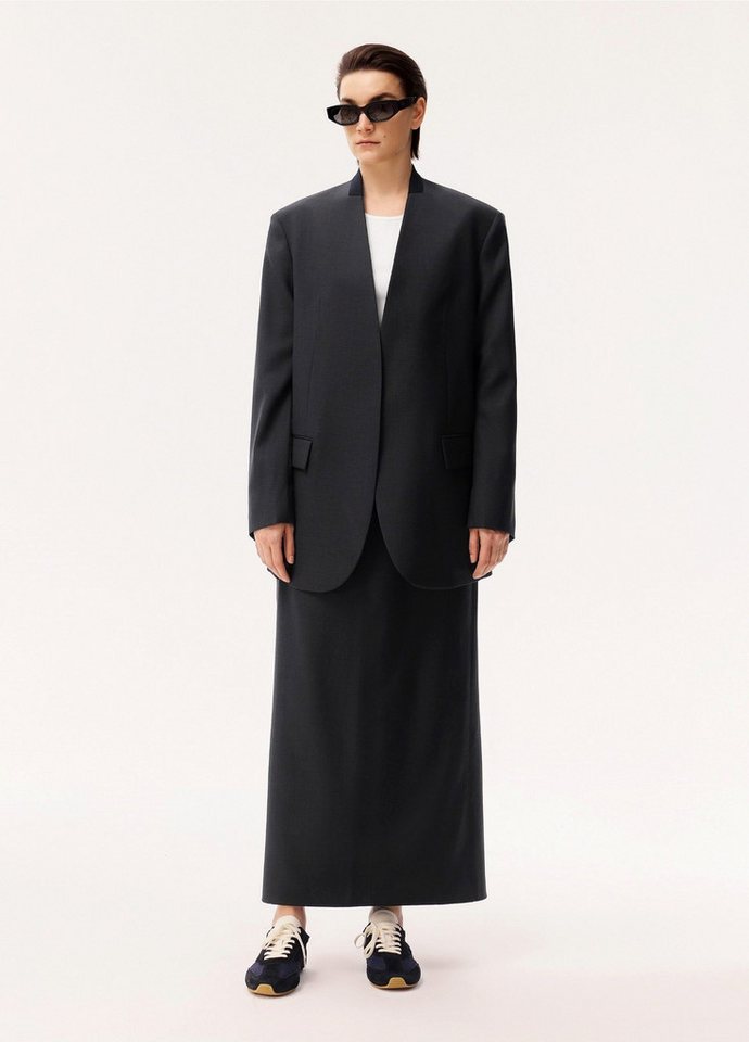 LESS Jackenblazer Damen Blazerjacke mit Pattentasche und Blouson Kragen von LESS