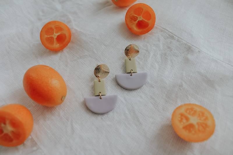 Artdeco | Ohrringe Polymerclayohrringe Polymerclay Handgemacht Unikat Geometrisch Statementohrringe Boho von LESVARandCLAY