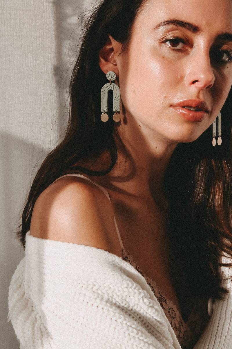 Farn | Ohrringe Polymerclayohrringe Polymerclay Handgemacht Unikat Geometrisch Statementohrringe Boho Farn | Ohrringe Polymerclayohrringe Polymerclay Handgemacht Unikat Geometrisch Statementohrringe Boho von LESVARandCLAY