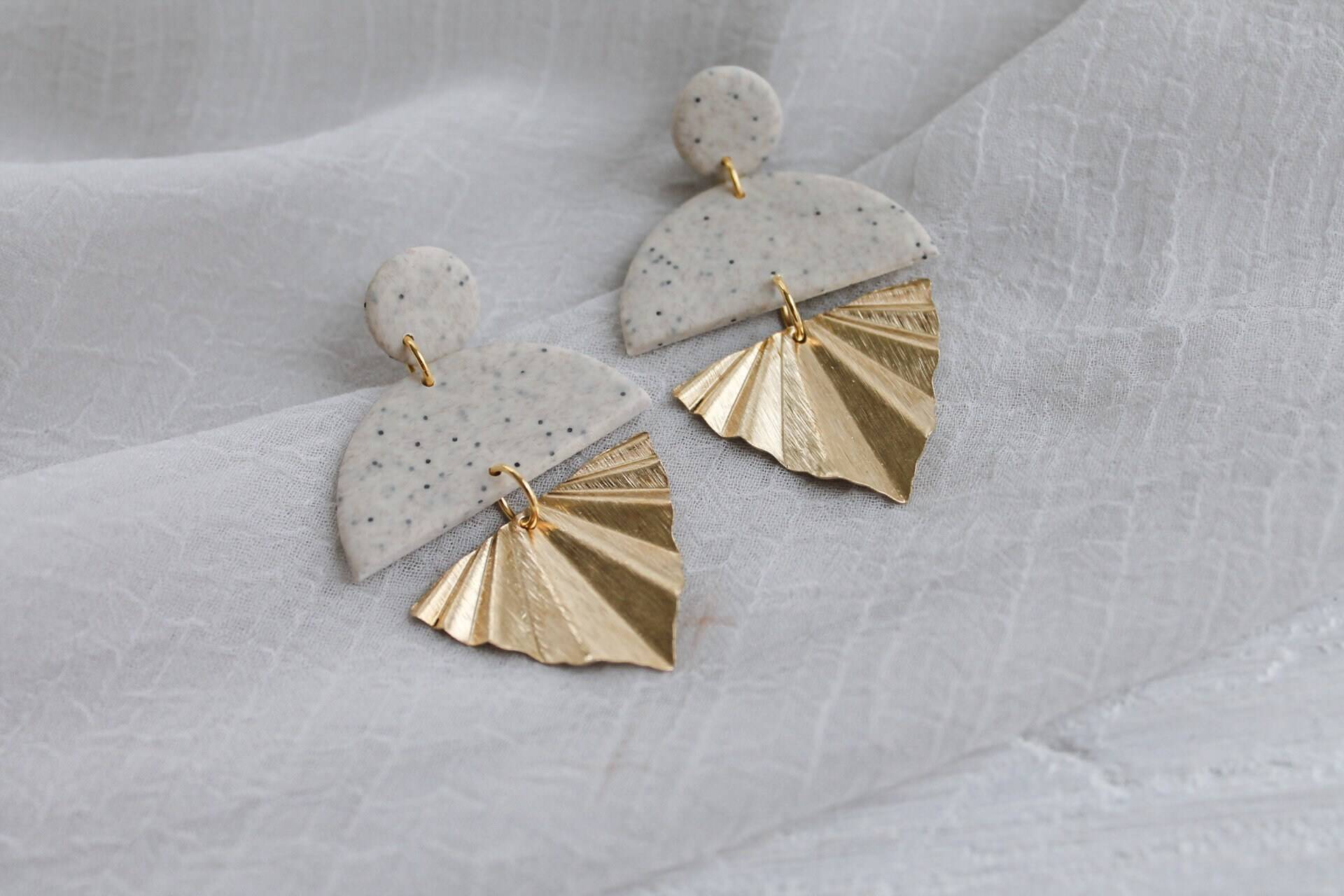 Folklora | Ohrringe Polymerclayohrringe Polymerclay Handgemacht Unikat Geometrisch Statementohrringe Boho Folklora | Ohrringe Polymerclayohrringe Polymerclay Handgemacht Unikat Geometrisch Statementohrringe Boho von LESVARandCLAY