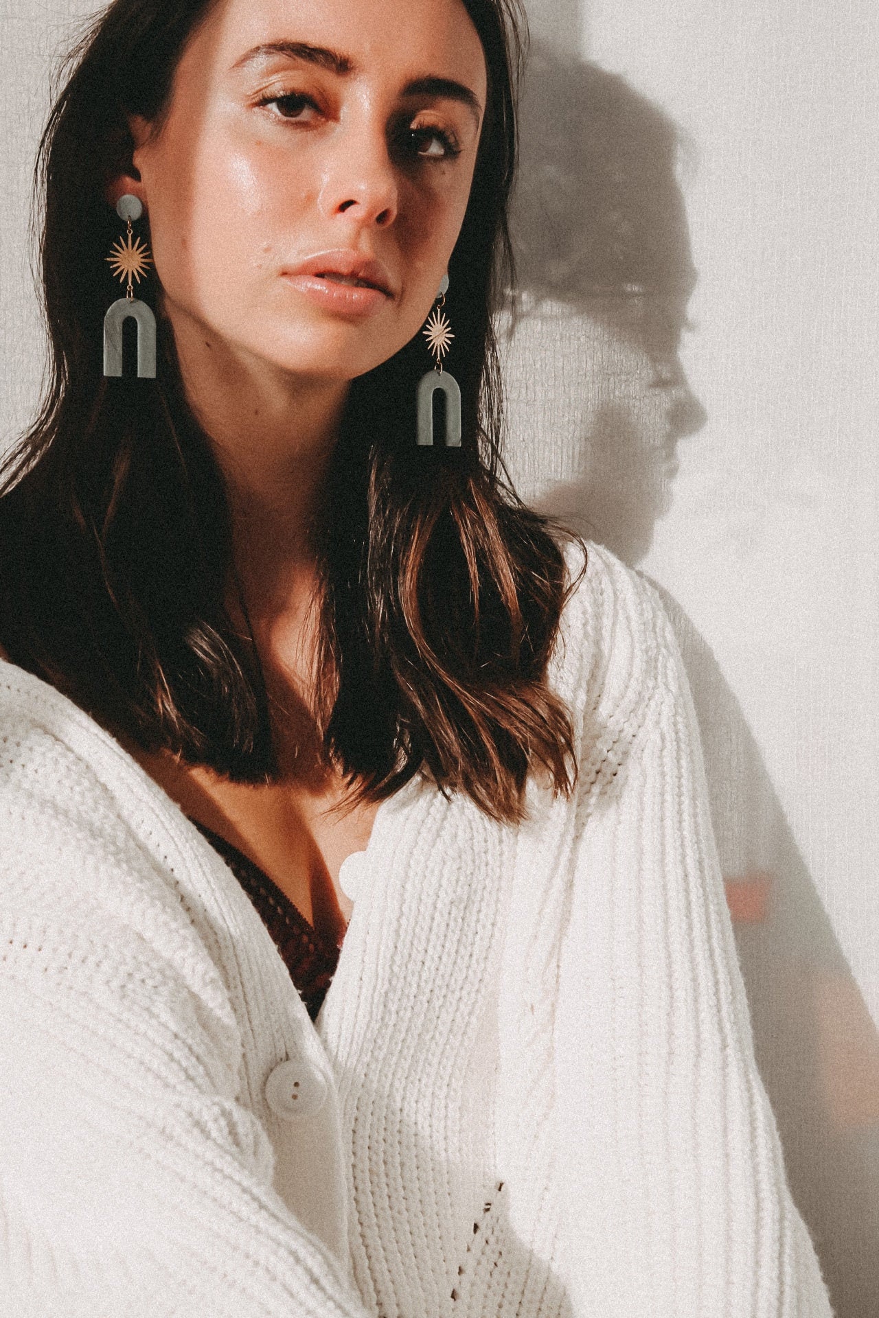 Sunrise | Ohrringe Polymerclayohrringe Polymerclay Handgemacht Unikat Geometrisch Statementohrringe Boho von LESVARandCLAY