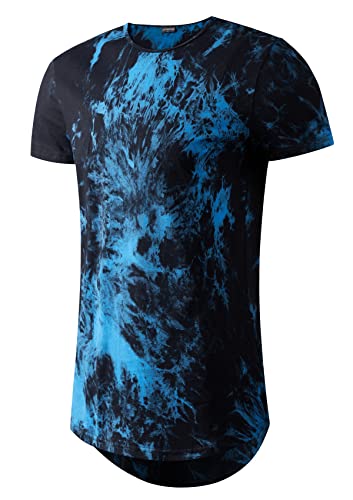 LETAOTAO Große und große Herren-T-Shirts mit Batikfärbung für Herren, 100 % Baumwolle, extra lange T-Shirts, navy, 8XL Groß Tall LETAOTAO Große und große Herren-T-Shirts mit Batikfärbung für Herren, 100 % Baumwolle, extra lange T-Shirts, navy, 8XL Groß Tall von LETAOTAO