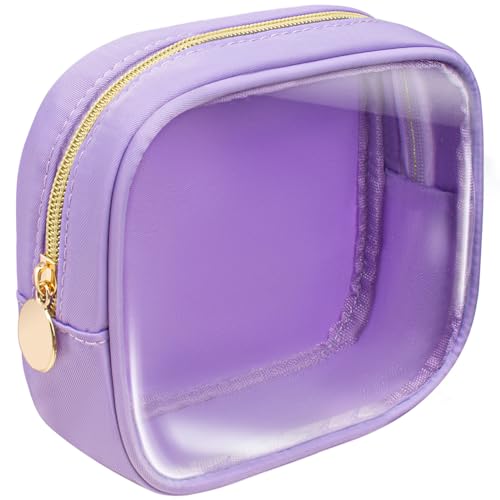 LETGO Transparente Make-up-Tasche, Organizer, Aufbewahrung, niedliche Kosmetiktasche, kleine Tasche, Geldbörse, adrett, Mini, TSA-genehmigt, Reise-Kulturbeutel, Make-up-Organisation, Autozubehör, von LETGO