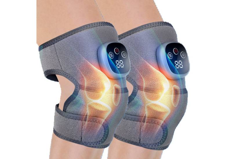 LETGOSPT Fußmassagegerät Kniemassagegerät 2er Set mit Wärme, Vibration, LCD & kabellos nutzbar von LETGOSPT