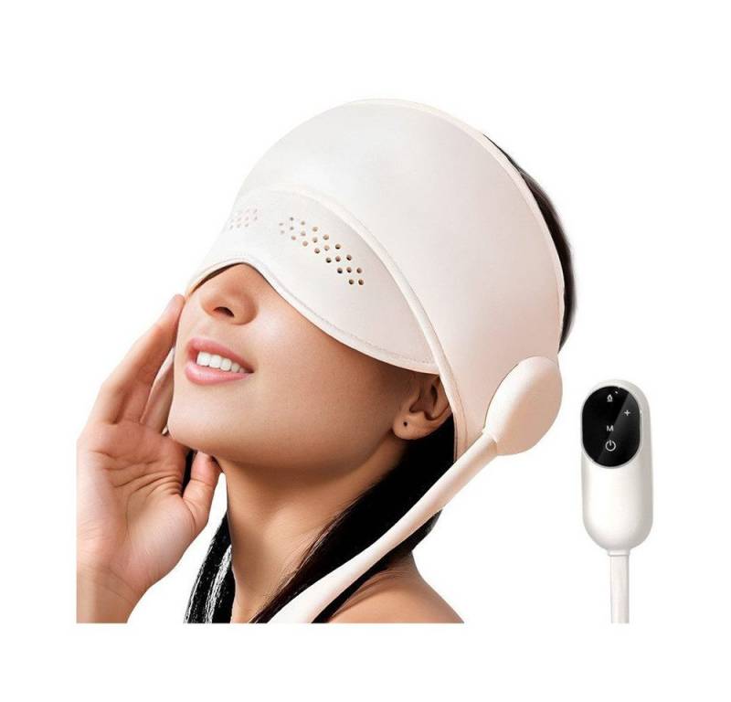 oyajia Massagegerät Elektrisches Kopfmassagegerät, 360°Abdeckung Tragbare Kopf, Augen, Migränekappe für Frauen, entspannen, wärmen, Wiederaufladbar mit USB, 4 Kompressionsmodi zur Linderung von Migräne von oyajia
