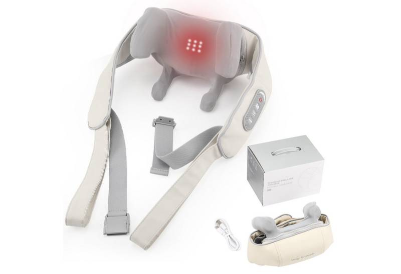 LETGOSPT Nacken-Massagegerät Nacken Schulter Massagegerät mit verstellbarer Armschlaufe, Nackenmassagegerät Shiatsu 3D-Rotation Massage LETGOSPT Nacken-Massagegerät Nacken Schulter Massagegerät mit verstellbarer Armschlaufe, Nackenmassagegerät Shiatsu 3D-Rotation Massage von LETGOSPT