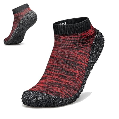 Willfeet Sockenschuhe, minimalistische Barfuß-Socken, leichte Wasserschuhe, vielseitig einsetzbar und ultra-tragbar, Rot, Größe 38 von LETSTONY