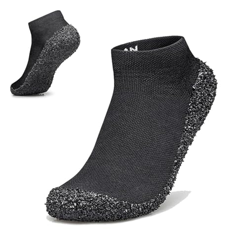 Willfeet Sockenschuhe, minimalistische Barfuß-Socken, leichte Wasserschuhe, vielseitig einsetzbar und ultra-tragbar, Schwarz , 46 von LETSTONY