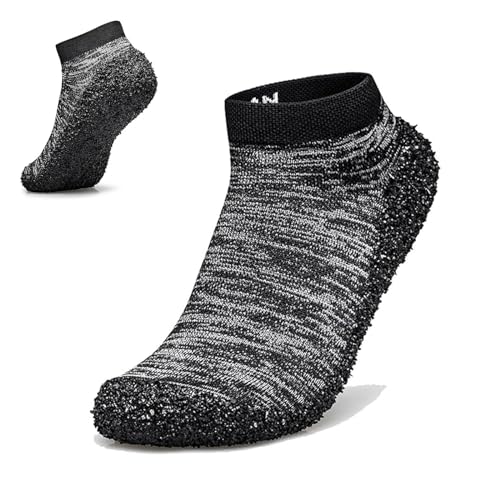 Willfeet Sockenschuhe, minimalistische Barfuß-Socken, leichte Wasserschuhe, vielseitig einsetzbar und ultra-tragbar, grau, 44 EU von LETSTONY