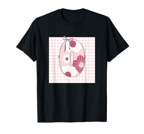 Anfangsbuchstabe O für Damen, Patchwork, rosa Blumennähte T-Shirt Anfangsbuchstabe O für Damen, Patchwork, rosa Blumennähte T-Shirt von LETTER FLOWER PATCH PATCHWORK GRAPHIC DESIGNS