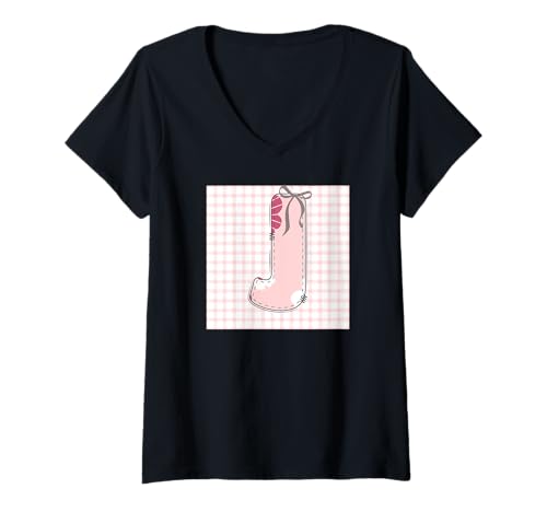 Damen Anfangsbuchstabe "J" für Damen, Patchwork, rosa Blumennähte T-Shirt mit V-Ausschnitt Damen Anfangsbuchstabe "J" für Damen, Patchwork, rosa Blumennähte T-Shirt mit V-Ausschnitt von LETTER FLOWER PATCH PATCHWORK GRAPHIC DESIGNS