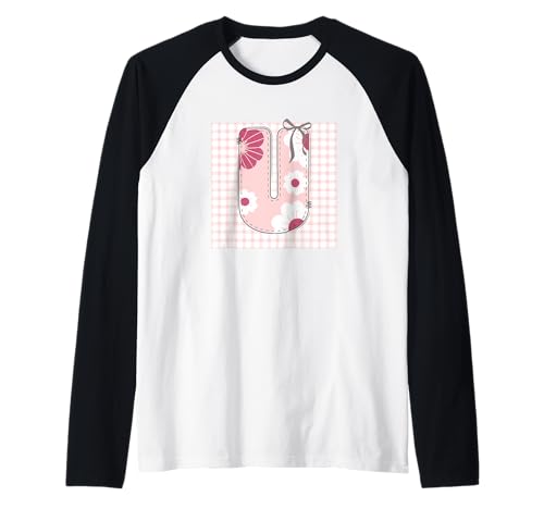 Damen-Anfangsbuchstabe U, Patchwork, rosa Blumennähte Raglan Damen-Anfangsbuchstabe U, Patchwork, rosa Blumennähte Raglan von LETTER FLOWER PATCH PATCHWORK GRAPHIC DESIGNS