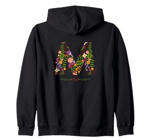 Damen-Buchstabe, Blumenmotiv, Aquarell, botanische Blume Kapuzenjacke Damen-Buchstabe, Blumenmotiv, Aquarell, botanische Blume Kapuzenjacke von LETTER GARDEN BOTANICAL WATERCOLOR GRAPHIC DESIGNS