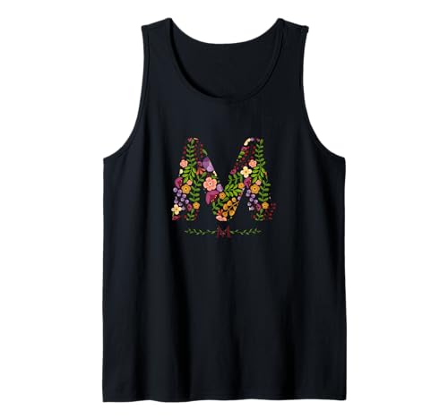Damen-Buchstabe, Blumenmotiv, Aquarell, botanische Blume Tank Top Damen-Buchstabe, Blumenmotiv, Aquarell, botanische Blume Tank Top von LETTER GARDEN BOTANICAL WATERCOLOR GRAPHIC DESIGNS