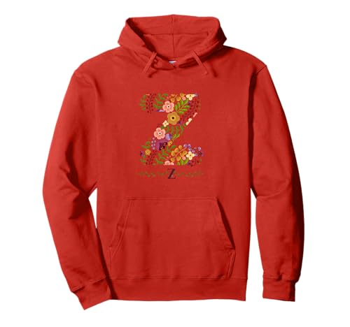 Damen-Buchstabe "Z", Aquarell, Blumen-Motiv Pullover Hoodie Damen-Buchstabe "Z", Aquarell, Blumen-Motiv Pullover Hoodie von LETTER GARDEN BOTANICAL WATERCOLOR GRAPHIC DESIGNS