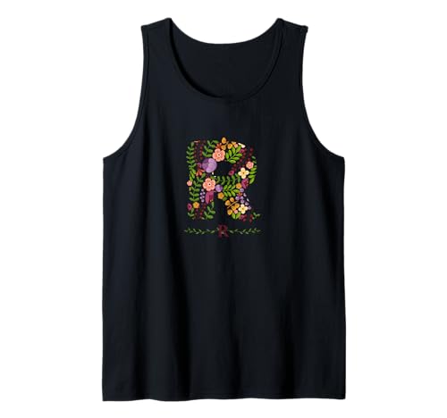Damen-Buchstabe mit Blumenmotiv, Aquarell, botanischer Blumen-Buchstabe Tank Top Damen-Buchstabe mit Blumenmotiv, Aquarell, botanischer Blumen-Buchstabe Tank Top von LETTER GARDEN BOTANICAL WATERCOLOR GRAPHIC DESIGNS