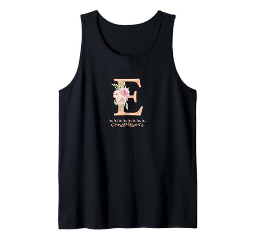 Damen-Buchstabe "E", Initial, Aquarell, Altrosa Rose Tank Top Damen-Buchstabe "E", Initial, Aquarell, Altrosa Rose Tank Top von LETTER GARDEN ROSES WATERCOLOR GRAPHIC DESIGNS