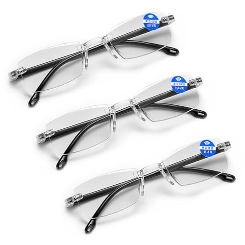 LETTERASHQP Autozoom Brille 3 Stück Automatische Lesebrille Autozoom Brille Presbyopie Einstellbare Brille Autozoom-Brille für Presbyopie Automatische Einstellbare Brille für Damen und Herren von LETTERASHQP