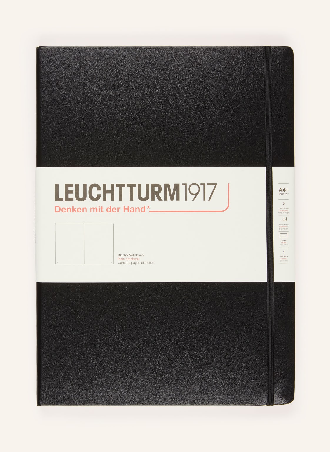 Leuchtturm Notizbuch Master Classic schwarz von LEUCHTTURM