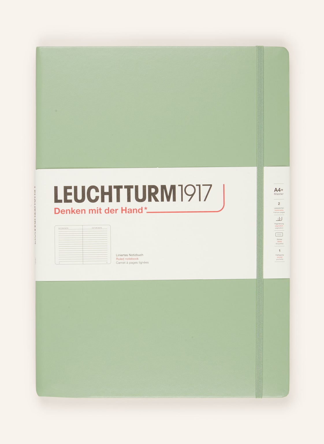 Leuchtturm Notizbuch Master Slim gruen von LEUCHTTURM